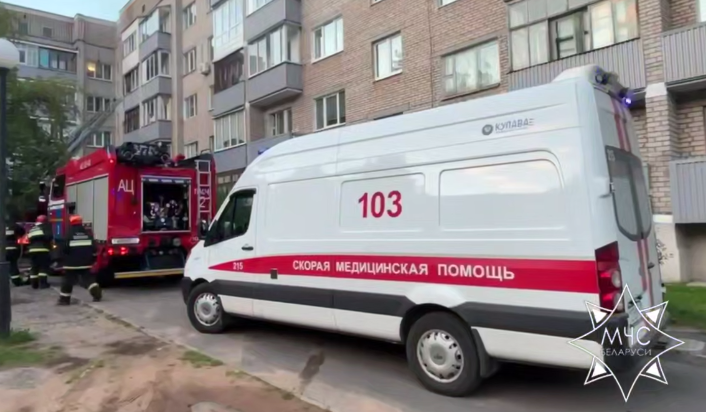 На пожаре в Новополоцке погиб человек